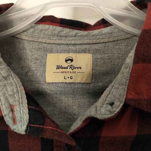 Wind River Buffalo Plaid Flannel Button Down Size Large - Picture 7 of 9